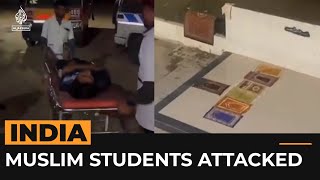 Foreign students attacked over Muslims prayers at Indian university [upl. by Schmitz]