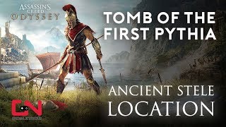 Assassins Creed Odyssey  Tomb of the First Pythia  Ancient Stele Location [upl. by Ehtnax]