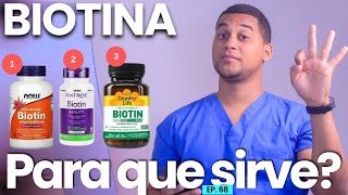 BIOTINA PARA QUE SIRVE  3 COSAS  VITAMINAS [upl. by Lehcor]