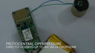 Using ProtoCentral OpenPressure with a Geophone [upl. by Chinua]