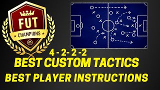 FIFA 20 BEST FORMATION 4222 amp BEST CUSTOM TACTICS amp PLAYER INSTRUCTIONS [upl. by Malynda]