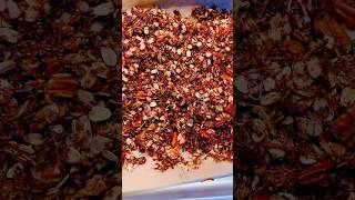 Chocolate and Coconut Granola Recipe chocolate granola homemade breakfast [upl. by Lednahc]