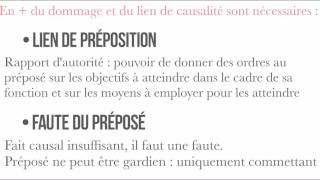 La responsabilité du commettant du fait de son préposé [upl. by Edith905]