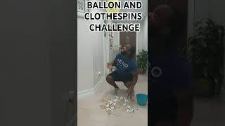 Balloon and clothespin challenge familygamechallenge [upl. by Asirap]