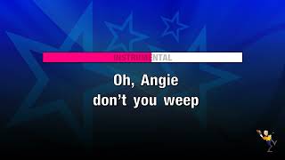 Angie  Rolling Stones KARAOKE [upl. by Arihas]