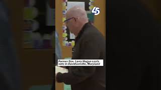 Larry Hogan voting on Election Day in Davidsonville Maryland [upl. by Vincenta]