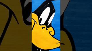 How To Paint Daffy Duck😍  Drawing Looney Tunes Characters  Acrylic painting for beginners [upl. by Eanar]