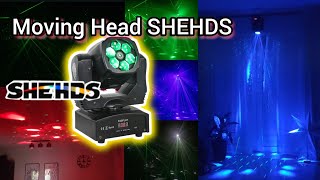 HEAD SHEHDS HOT LED Beam 90W Bee light SIX Eyes Laser Beam RGBW Head Lighting Ruchoma Głowa SHEHDS [upl. by Tteragram]