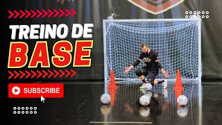 Treino para Goleiros de futsal com Base para os dois lados e passes futsal goleiro gk [upl. by Enisamoht]