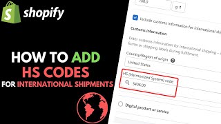 Shopify How to Add HS Codes to Products [upl. by Kavanaugh]