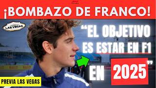 FRANCO COLAPINTO DESATA LA LOCURA DE FANS EN LAS VEGAS F1 Y DESTAPÓ CLAVES DE SU FUTURO EN 2025 [upl. by Ashatan463]