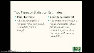 Review of Introduction Statistics Part III Basic Concepts of Estimation [upl. by Dippold]