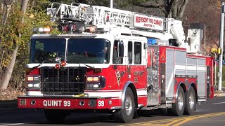 Jenkintown Fire Department Quint 99 Responding 112023 [upl. by Anivas]