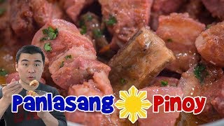 Pork Binagoongan with Talong Recipe  Binagoongang Baboy  Panlasang Pinoy [upl. by Cirderf]