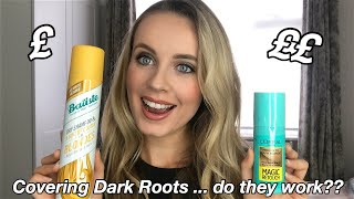 Covering Dark Roots  L’Oreal Paris Magic Retouch vs Batiste Comparison and Review  Katie Power [upl. by Assirk]