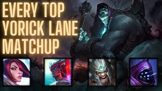 EVERY SEASON 12 TOP MATCHUP FOR YORICK [upl. by Ynaiffit776]