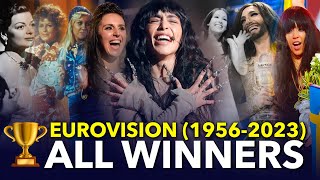 All Winners of Eurovision Song Contest 19562023 [upl. by Ileray]