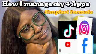 How i manage my 4 Apps on Social Media without StressThese Few Tips will help you [upl. by Madox]