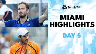 Medvedev Faces Norrie Murray amp Machac Clash  Miami 2024 Day 5 Highlights [upl. by Devona]