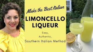 MAKE AUTHENITC ITALIAN LIMONCELLO EASY SOUTHERN ITALIAN RECIPE [upl. by Ahsie]