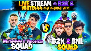 White444 amp Vincenzo Squad vs B2K amp Bnl Full Squad most insane match😡 Reaction By JR ARIF FF [upl. by Demeter]