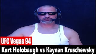 UFC Vegas 94 Kurt Holobaugh vs Kaynan Kruschewsky PREDICTION [upl. by Naniac]