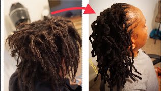 TOTAL LOC TRANSFORMATION  REPAIR W HANDMADE EXTENSIONS [upl. by Astiram332]