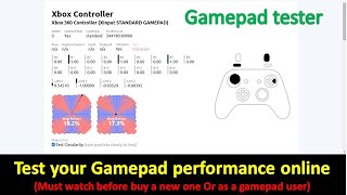 Gamepad tester  Check every button on your Controller works perfectly or not  Joysticks Tester [upl. by Dart]