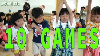 10 ESL games  simple activities kindergarten [upl. by Ynttirb75]