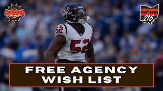 Free Agency Wish list  The Barking Browns Show [upl. by Eimiaj]