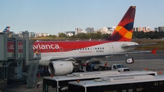 Avianca Airbus A318 N596EL aterrizando en Guatemala La Aurora Intl [upl. by Eissehc]