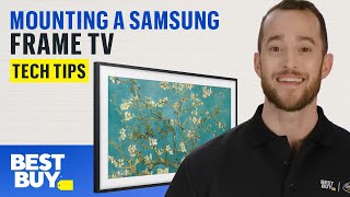 Mounting a Samsung Frame TV  Tech Tips from Best Buy [upl. by Aubigny843]