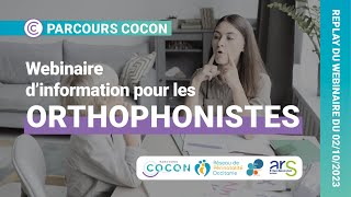 Webinaire Parcours COCON  Informations pour les orthophonistes [upl. by Llehcor]