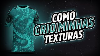 COMO EU CRIO MINHAS TEXTURAS PARA AS CAMISAS DE INTERCLASSE TUTORIAL RÁPIDO  JERSEY MOCKUP [upl. by Schoenburg]