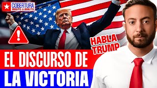 🚨INCREIBLE TRUMP GANÓ Y DA DISCURSO DE VICTORIA [upl. by Gaither519]