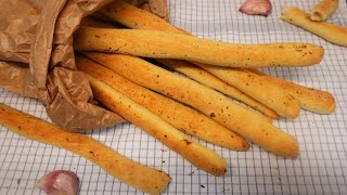 How to Make Grissini  Italian Breadsticks Recipe  Cook at home [upl. by Meehar]