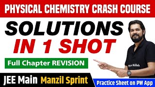 SOLUTIONS in One Shot  Full Chapter Revision  Class 12  JEE Main [upl. by Hurley]