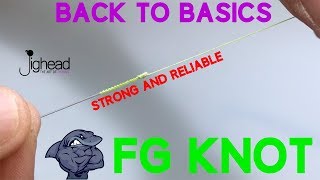 JIGHEAD TV How to tie FG Knot  Strong and reliable connection braid to fluro [upl. by Enitsirt]