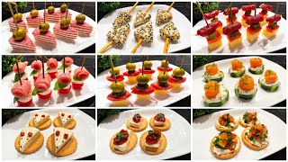 TOP 9 Schnelle PartySnacks Einfache Fingerfood für Partys und Buffet in 5 Minuten [upl. by Nyleahcim]