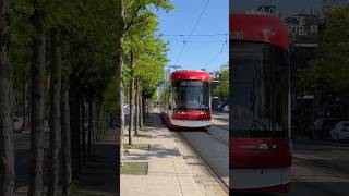 510 Spadina streetcar heading to Union at College Street Station [upl. by Aidnahs]