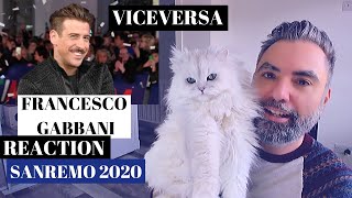 FRANCESCO GABBANI  VICEVERSA REACTION secondo classificato al Festival di Sanremo 2020 [upl. by Avert]