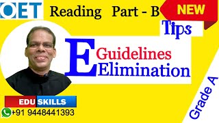 Edu Skills OET Reading Part  B Tips amp Tricks Guidelines Structure Elimination OET made easy [upl. by Eceela536]