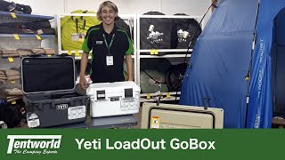 Yeti LoadOut GoBox Ultimate Weatherproof Camping Storage Container or Bait Box [upl. by Llertnov]