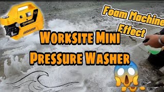 WORKSITE mini PRESSURE WASHER PWEDE SA VENDO MACHINE with FOAM MACHINE EFFECT  CRV POWERTOOLS [upl. by Netaf]