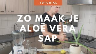 Zo maak je thuis je eigen geneeskrachtige Aloë Vera sap [upl. by Naelcm]