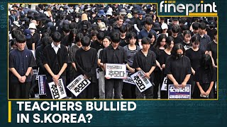 South Korea Teachers complaint of incessant bullying from parents  Latest News  WION Fineprint [upl. by Ffirahs215]