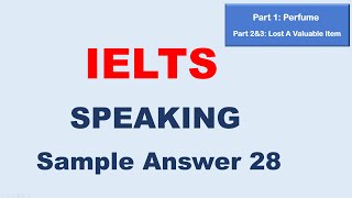 IELTS Speaking Test Sample Answer 28 [upl. by Cristy]