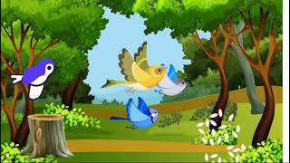 The Blue Sparrow’s Journey Cartoons Moral Story Cartoons Bacha Party Cartoons [upl. by Clive]