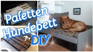 DIY Paletten Hundebett [upl. by Eillod]