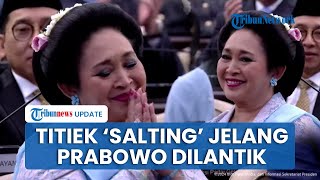 Riuh Momen Titiek Soeharto Disoraki Tamu Undangan di Gedung DPRMPR Jelang Prabowo Dilantik [upl. by Idnib]